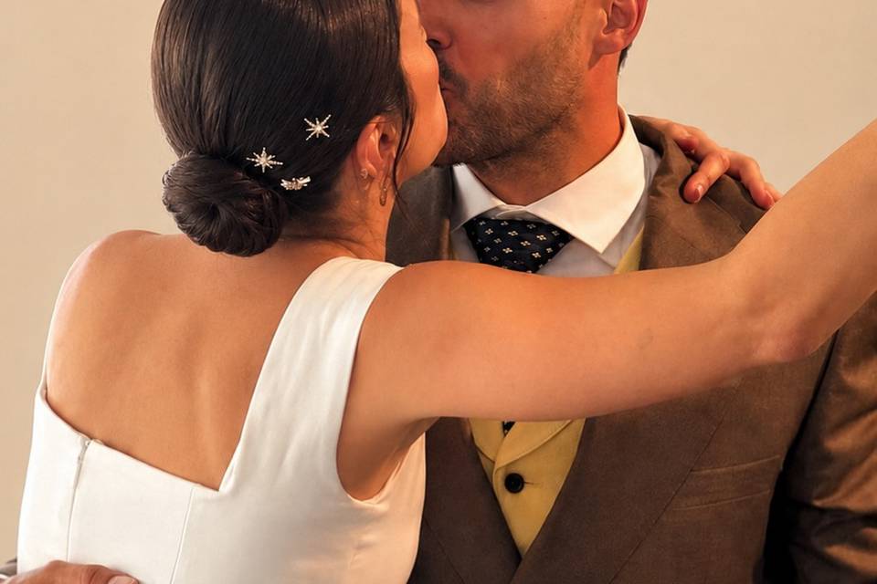 Novio y novia de nuestro salón
