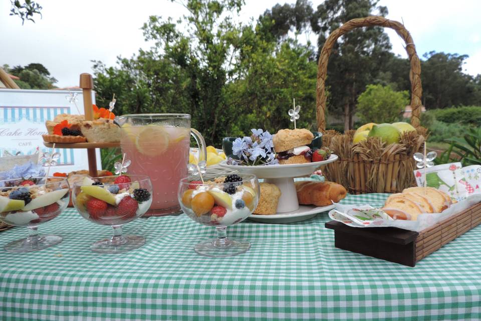 Brunch en el jardín