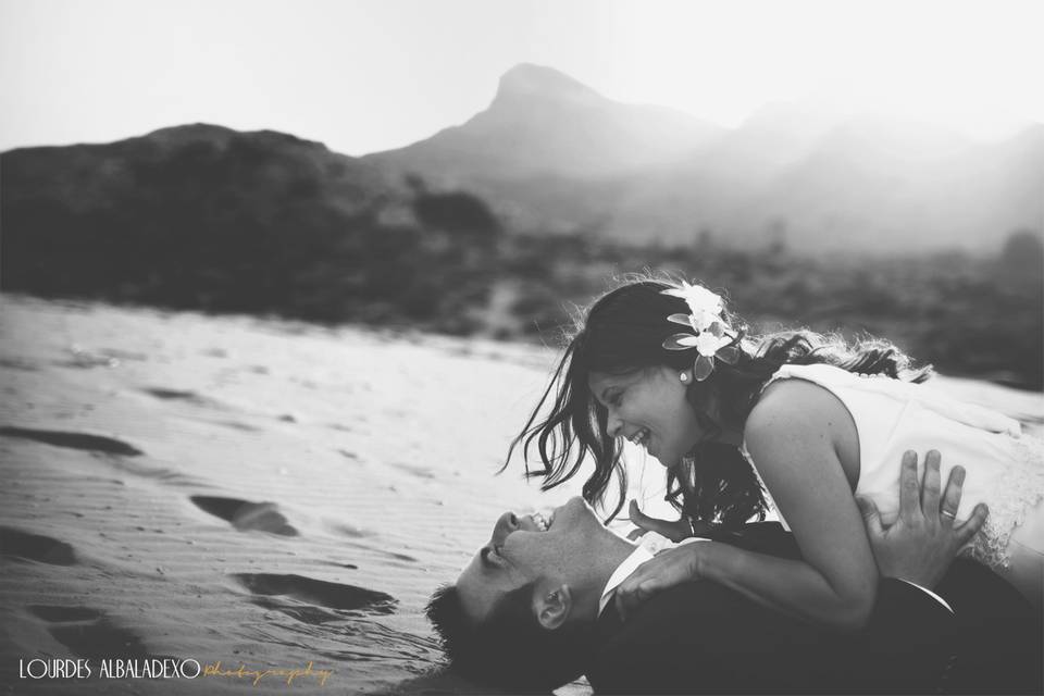 Reportaje de posboda en la playa