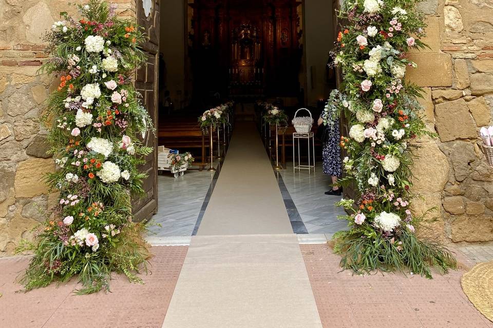 Decoración iglesia entrada