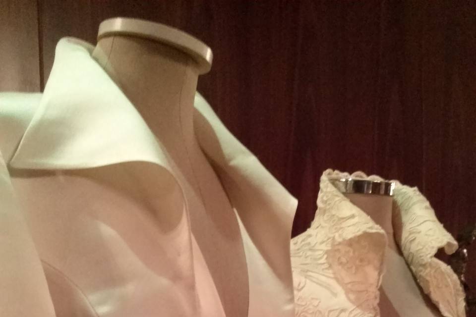 Detalle del vestido de novia