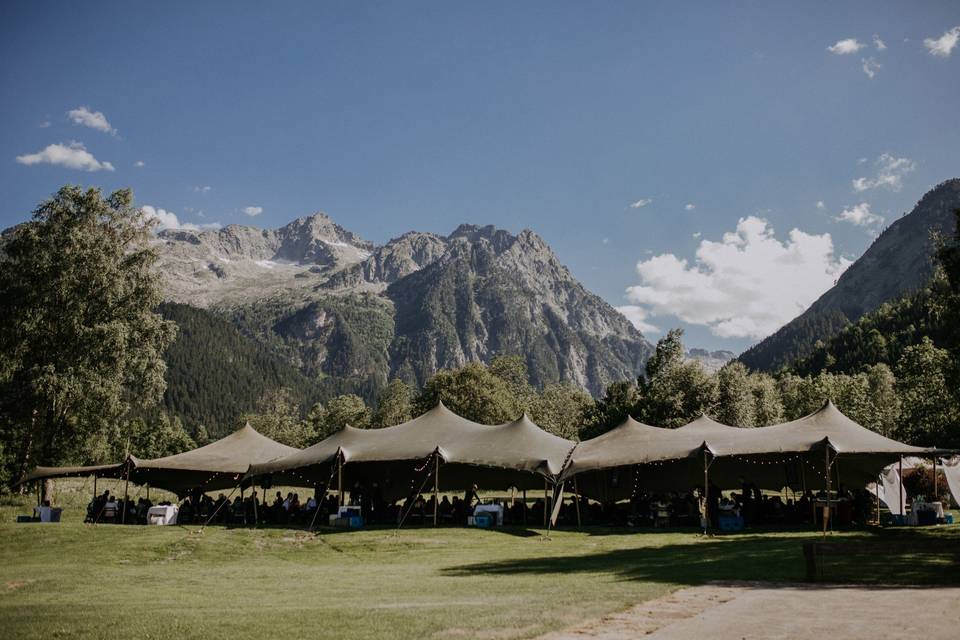 Carpa para el banquete