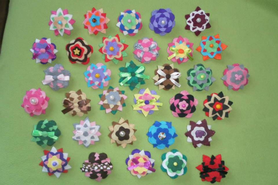 Broches de colores