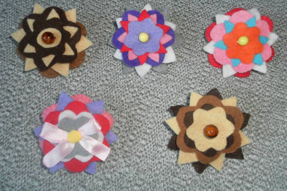 Broches de distintas formas