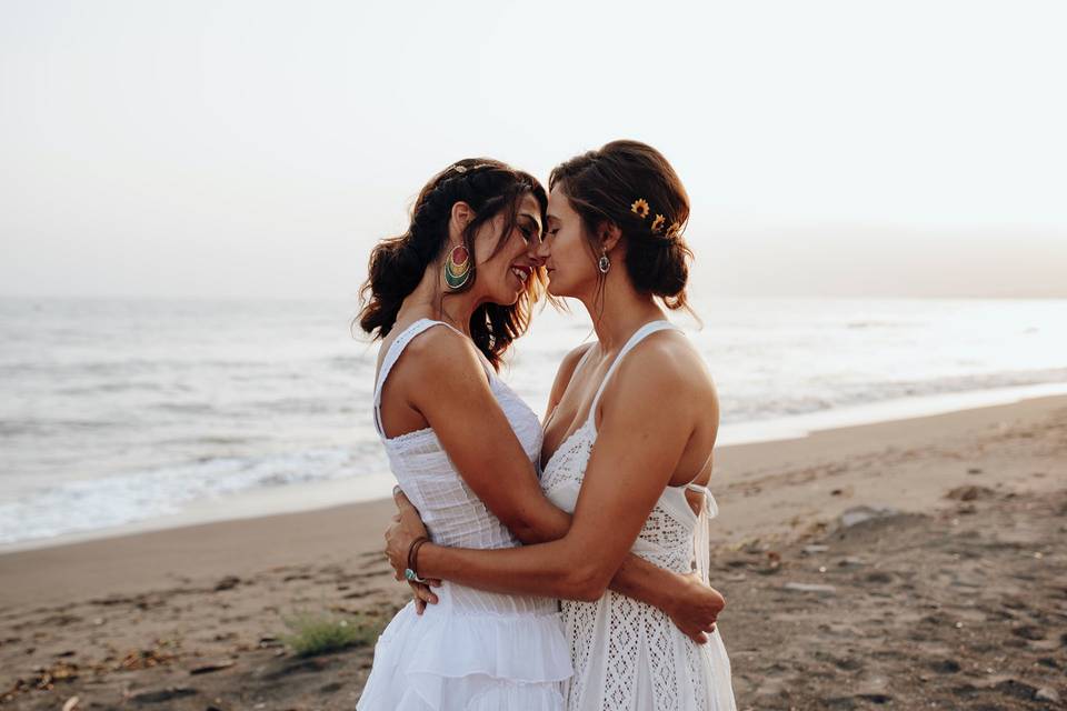 Postboda en la playa