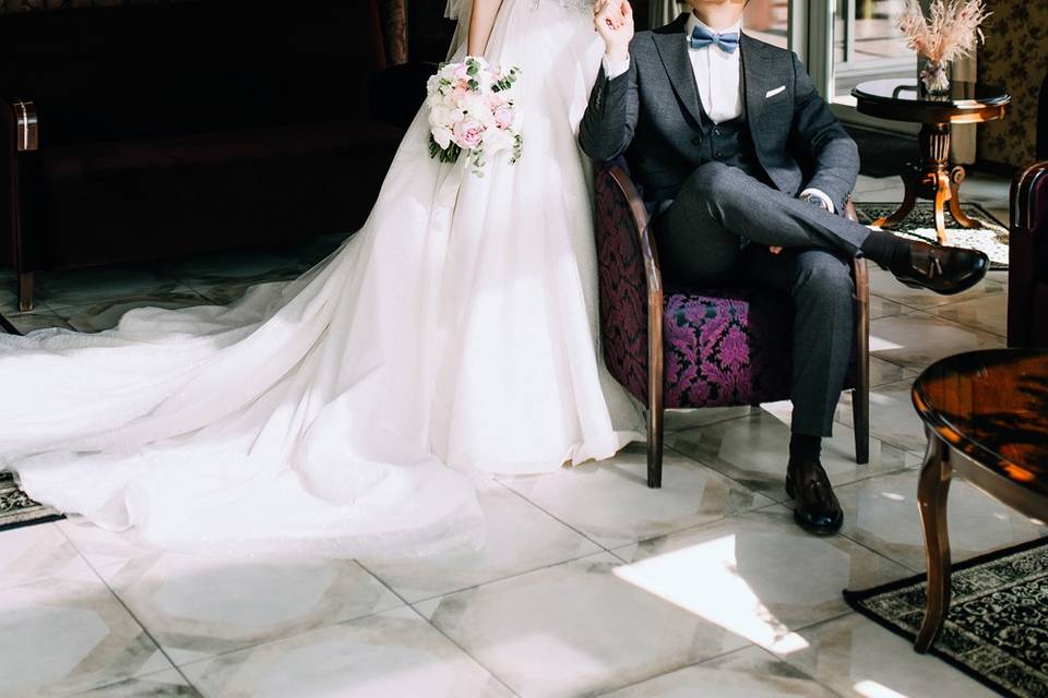 Novios elegantes