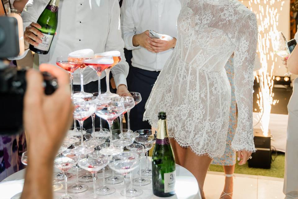 Champagne tower