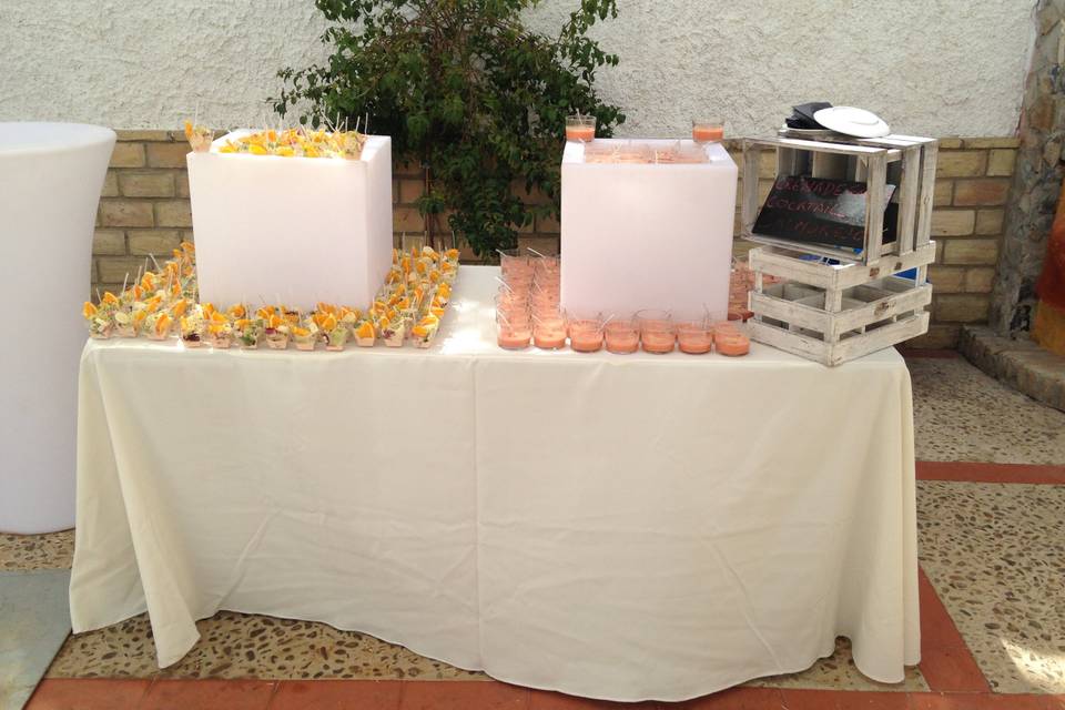 Aperitivos buffet frio