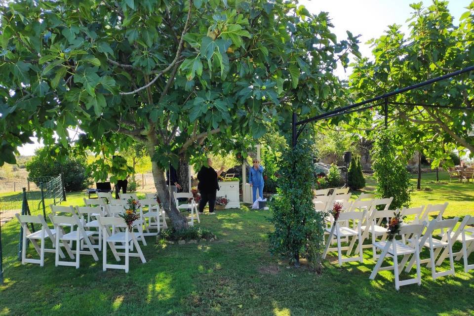 Ceremonia en el jardín