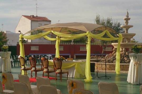 Terraza boda civil