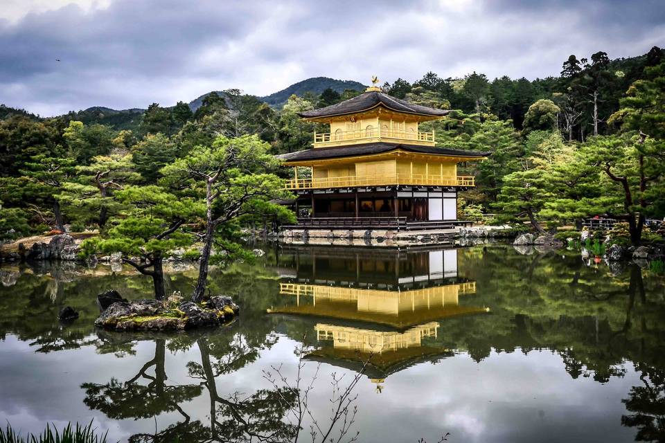 Templo dorado en Kioto