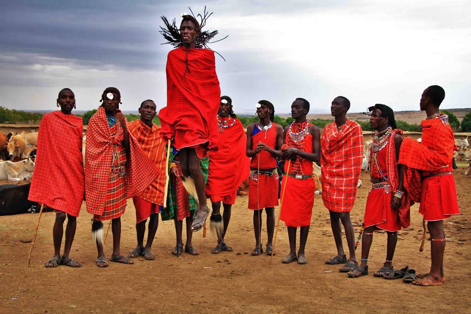 Poblado Masai en Tanzania