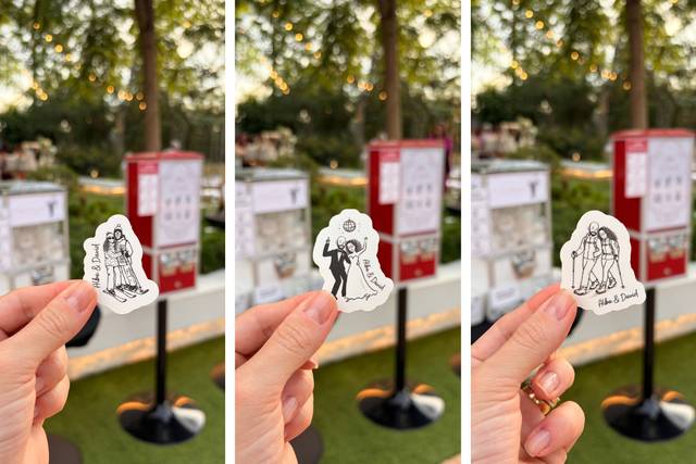 Stickers de los novios