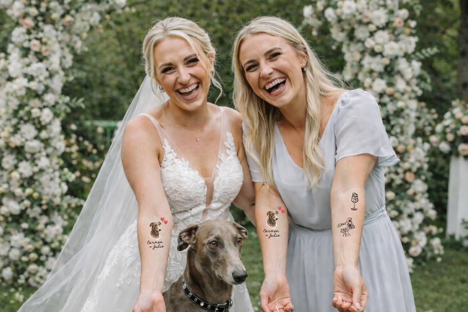 Tatuajes temporales de boda