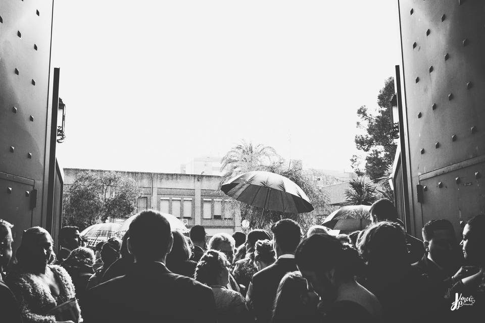 Bodas con lluvia