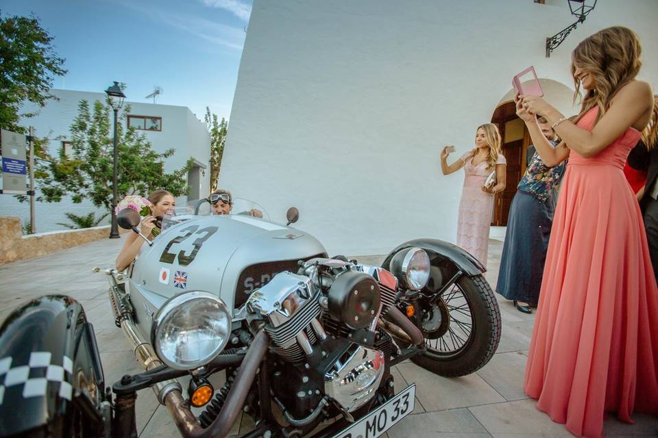 Coche de boda original