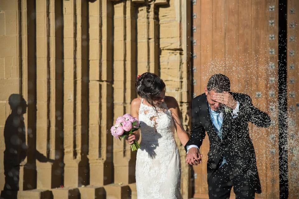 Arroz, ¡viva los novios!