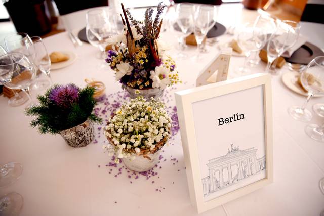Cartel de mesa Berlín