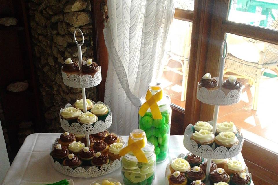 Torre de cupcakes