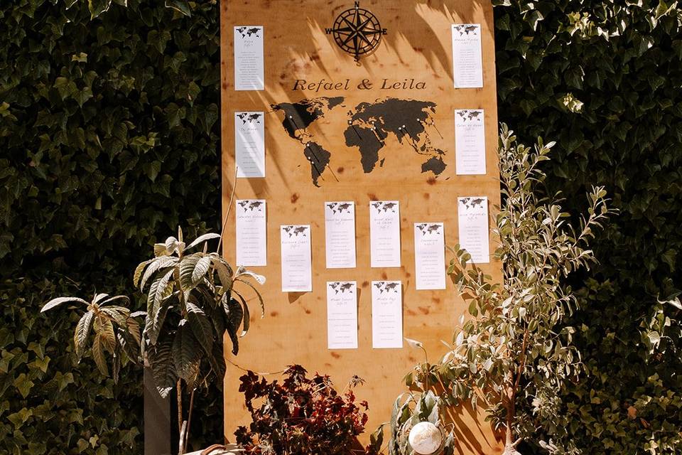 Seating plan de boda