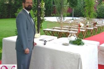 Montaje boda civil pérgola