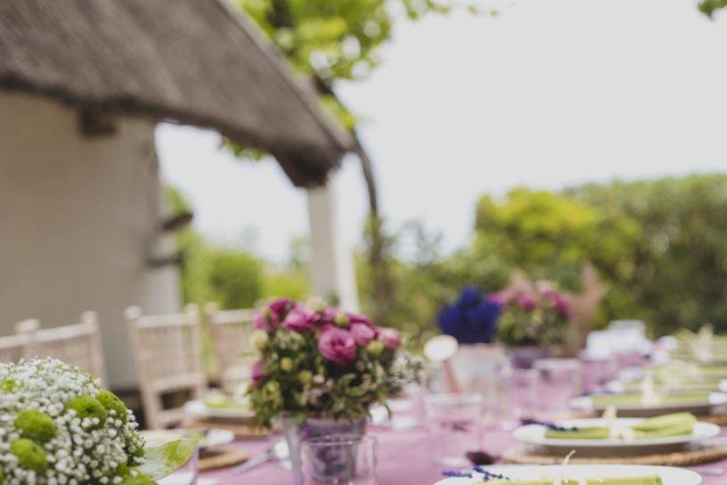 Banquete en el jardín