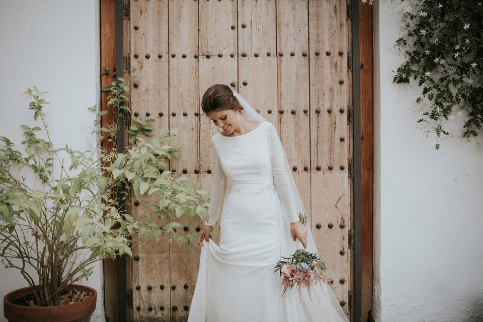 Novia y su vestido