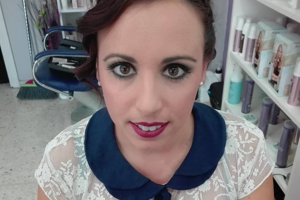 Lista para la sesión de fotos