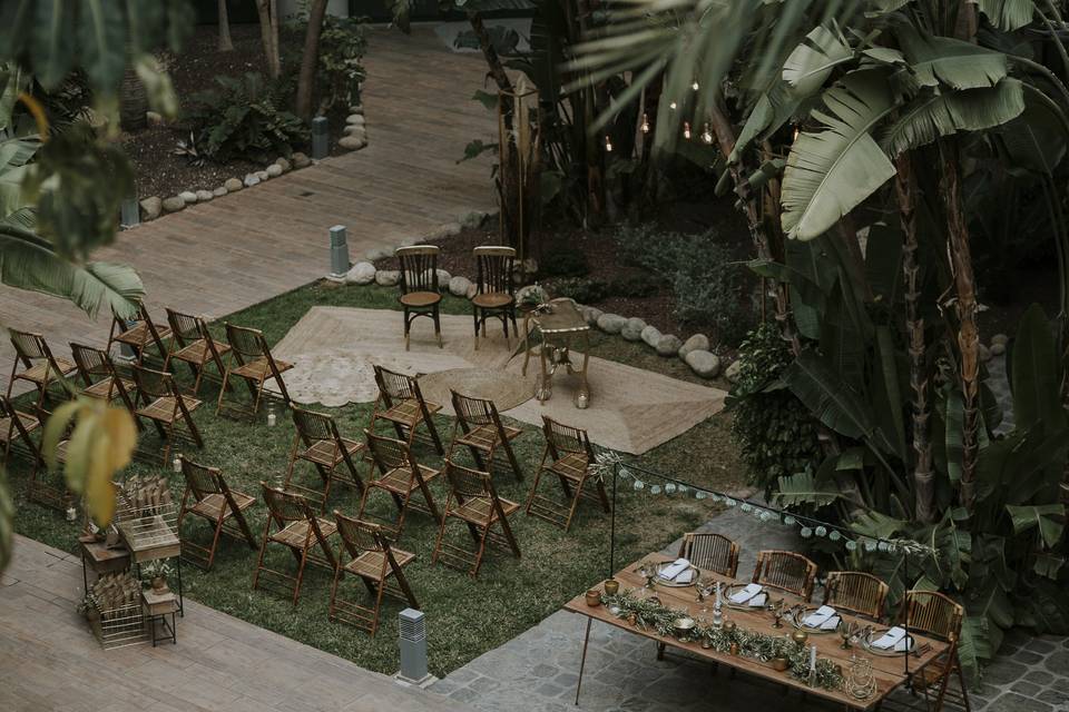 Jardines privados para bodas