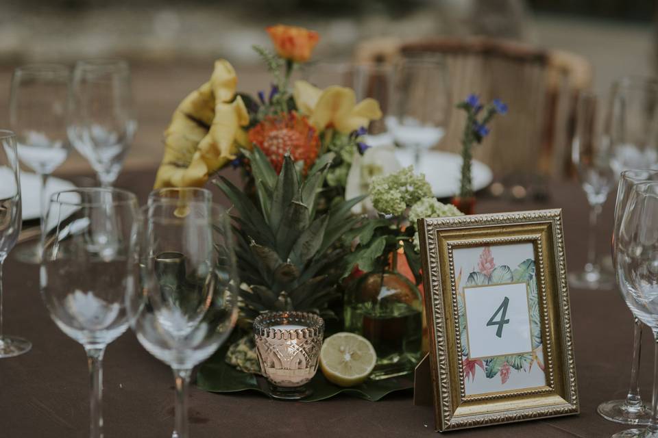 Centros de mesa personalizados