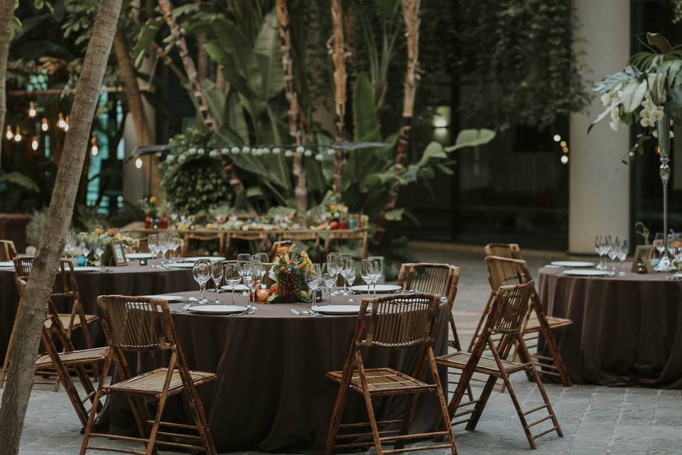 Arco floral para ceremonia