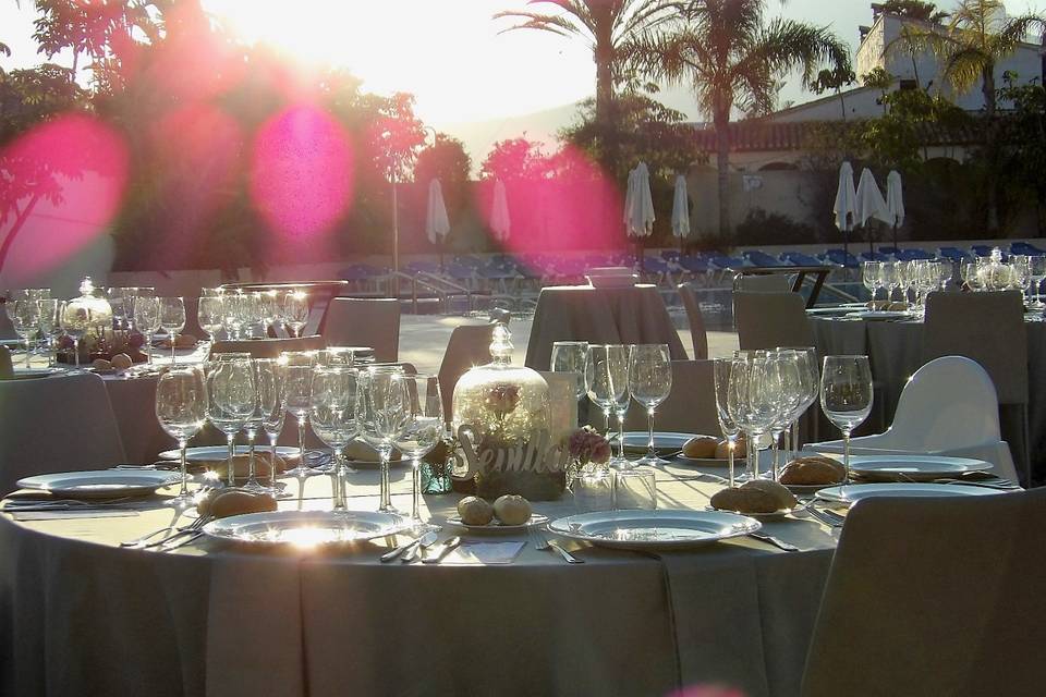 Atardeceres en la piscina