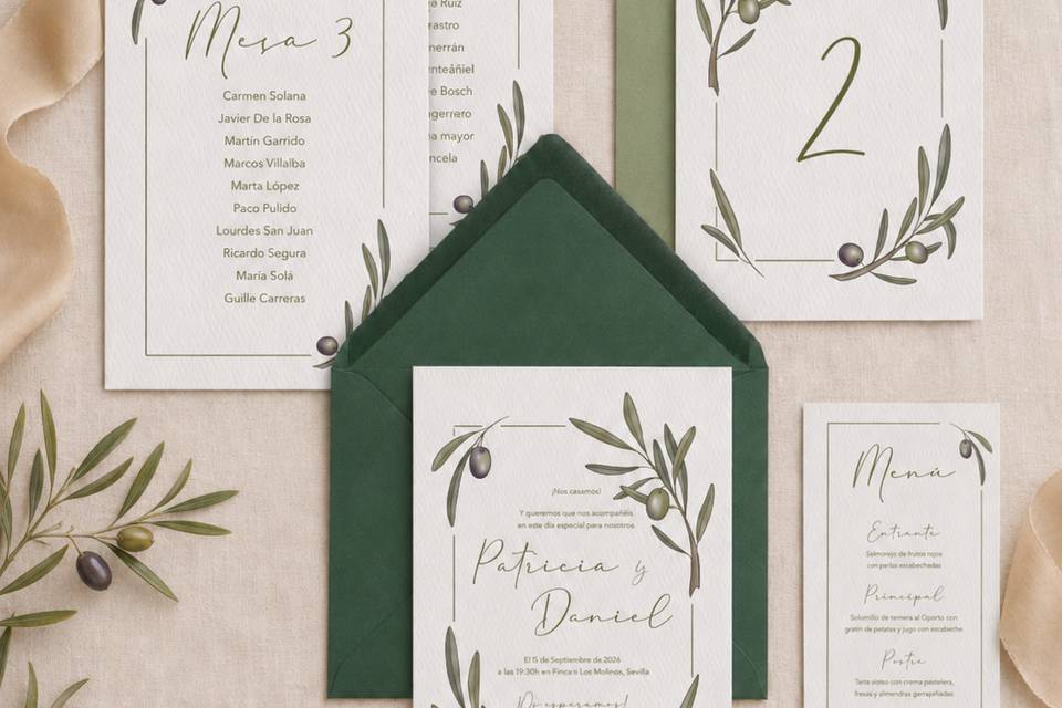 Papelería de boda