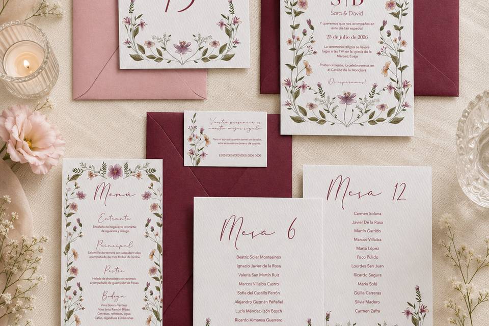 Papelería de boda