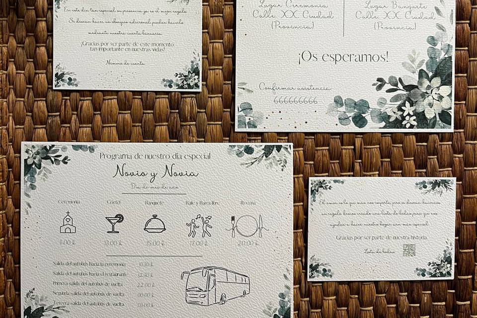 Papelería de boda