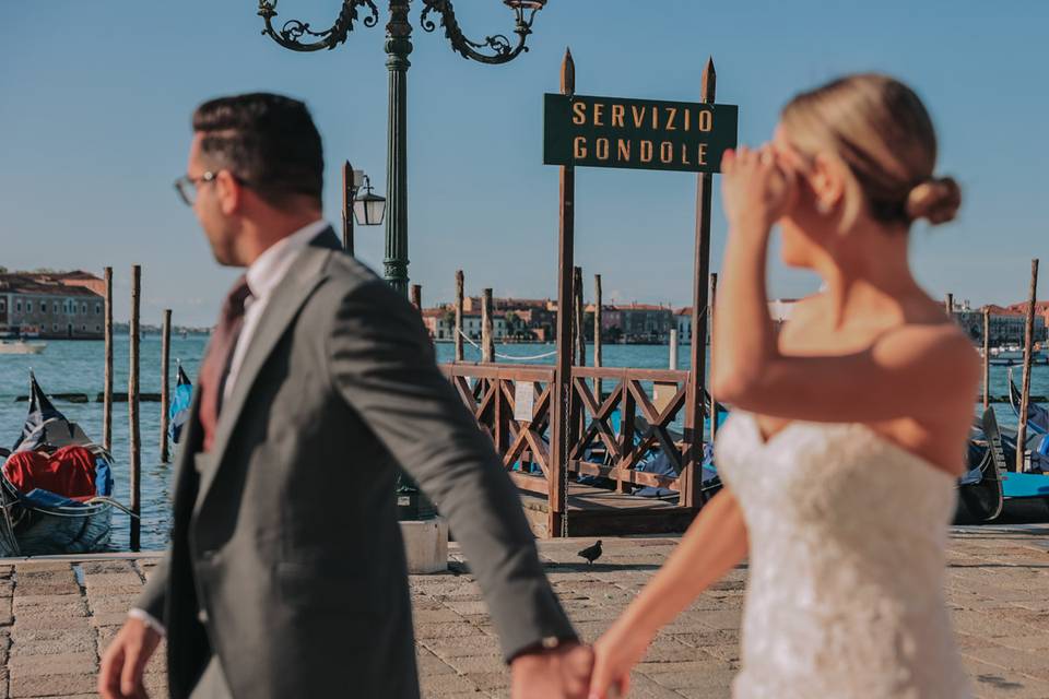 Boda original en Venecia