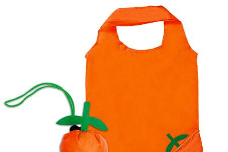 Bolsa plegable naranja