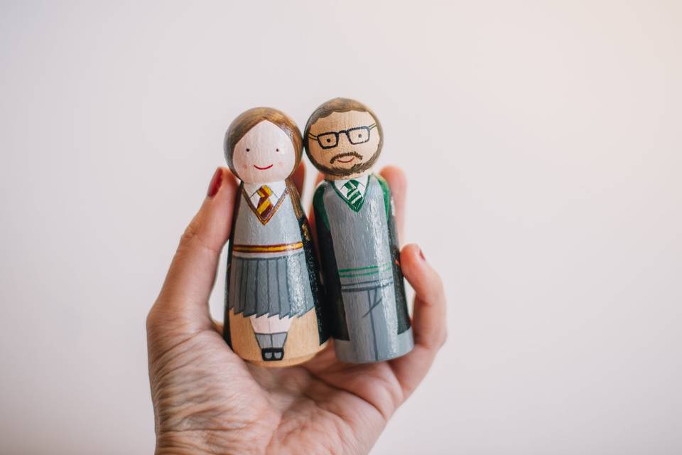 HP wedding caketoppers