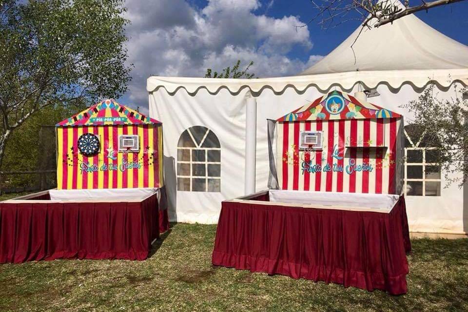 Abanicos personalizados - Circus Fiesta