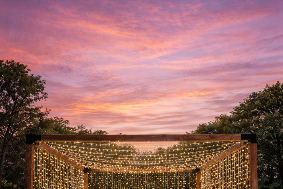 Pérgola + iluminación