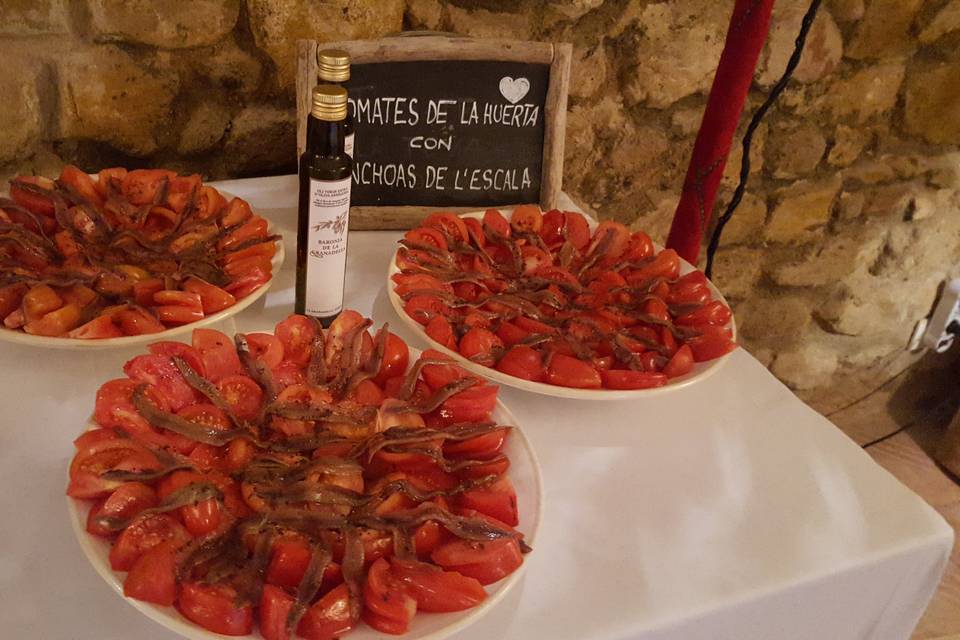 Buffet de tomates de L'Empordà