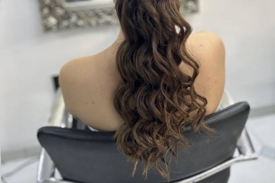 Coleta alta con ondas