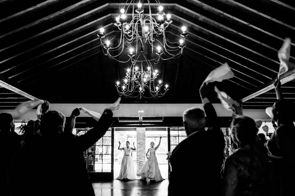 Las novias entrada al salón