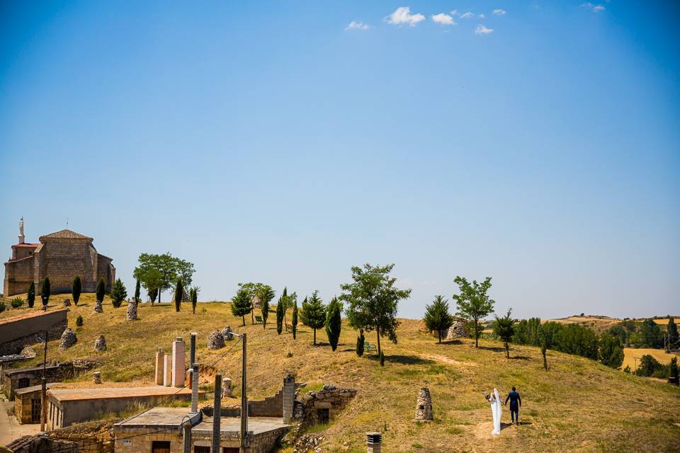 Foto pareja campo