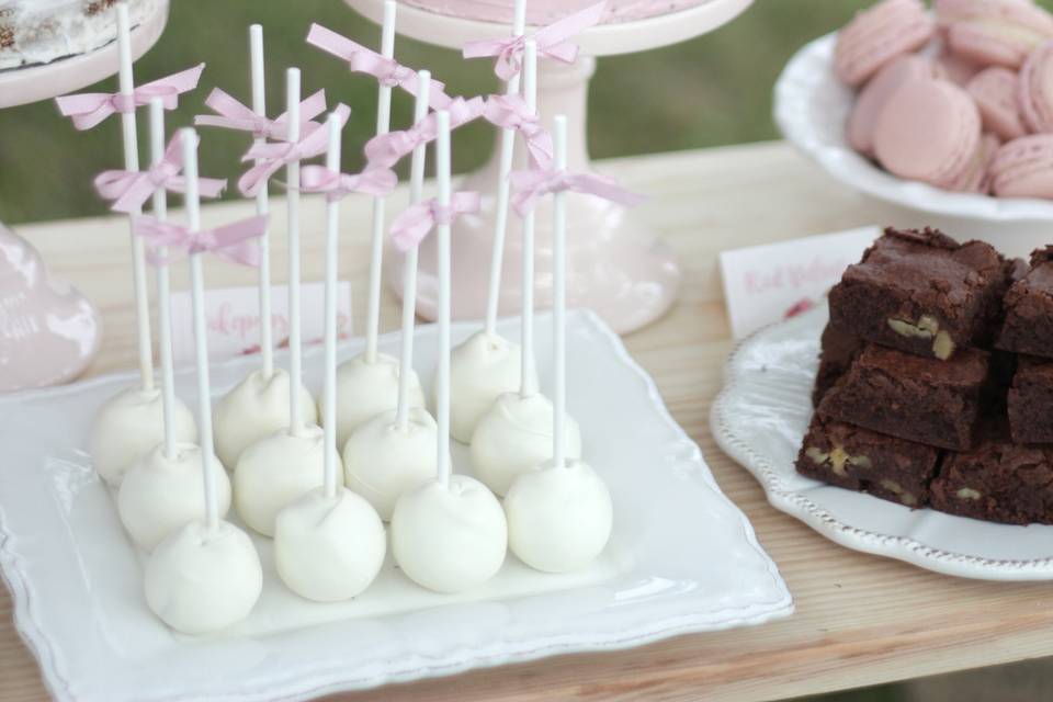 Tarta con peonia