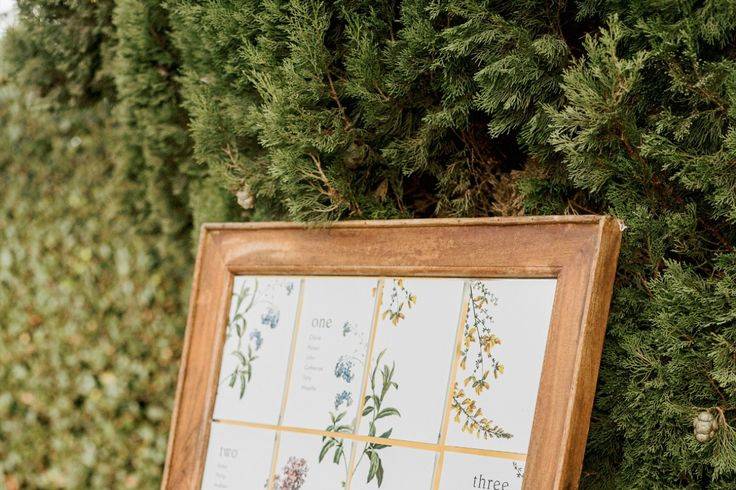 Seating plan floral