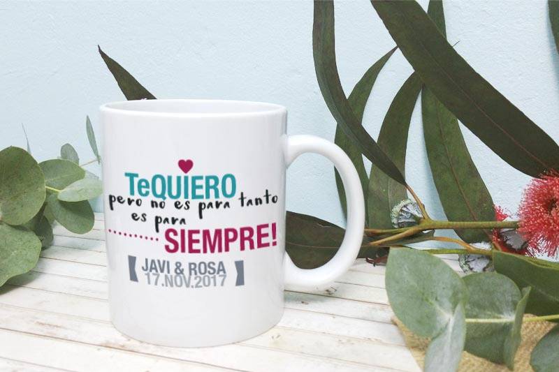 Taza con lettering