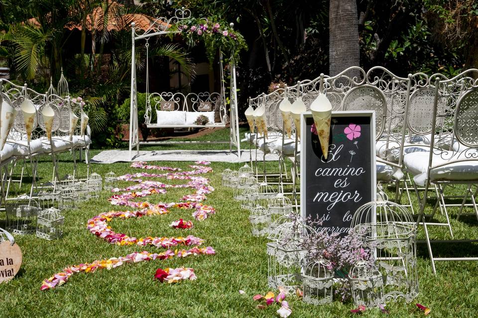Ceremonia en Jardín Principal
