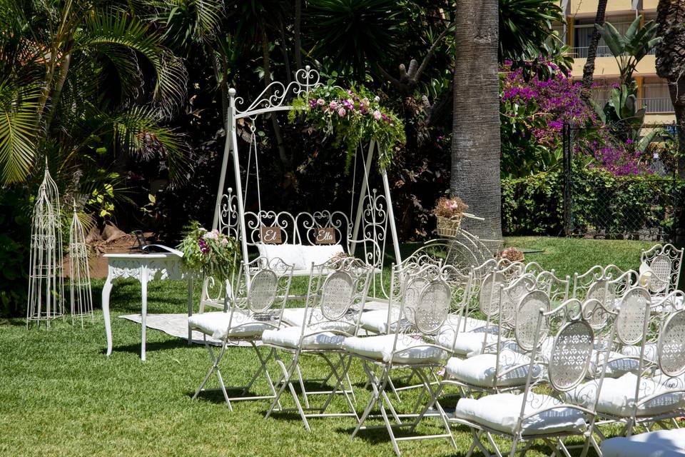 Ceremonia en Jardín Principal