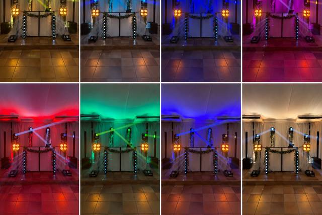 Gamas de colores whast par led